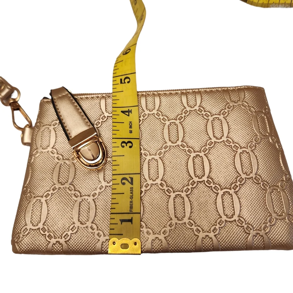 Small Light Gold Wristlet